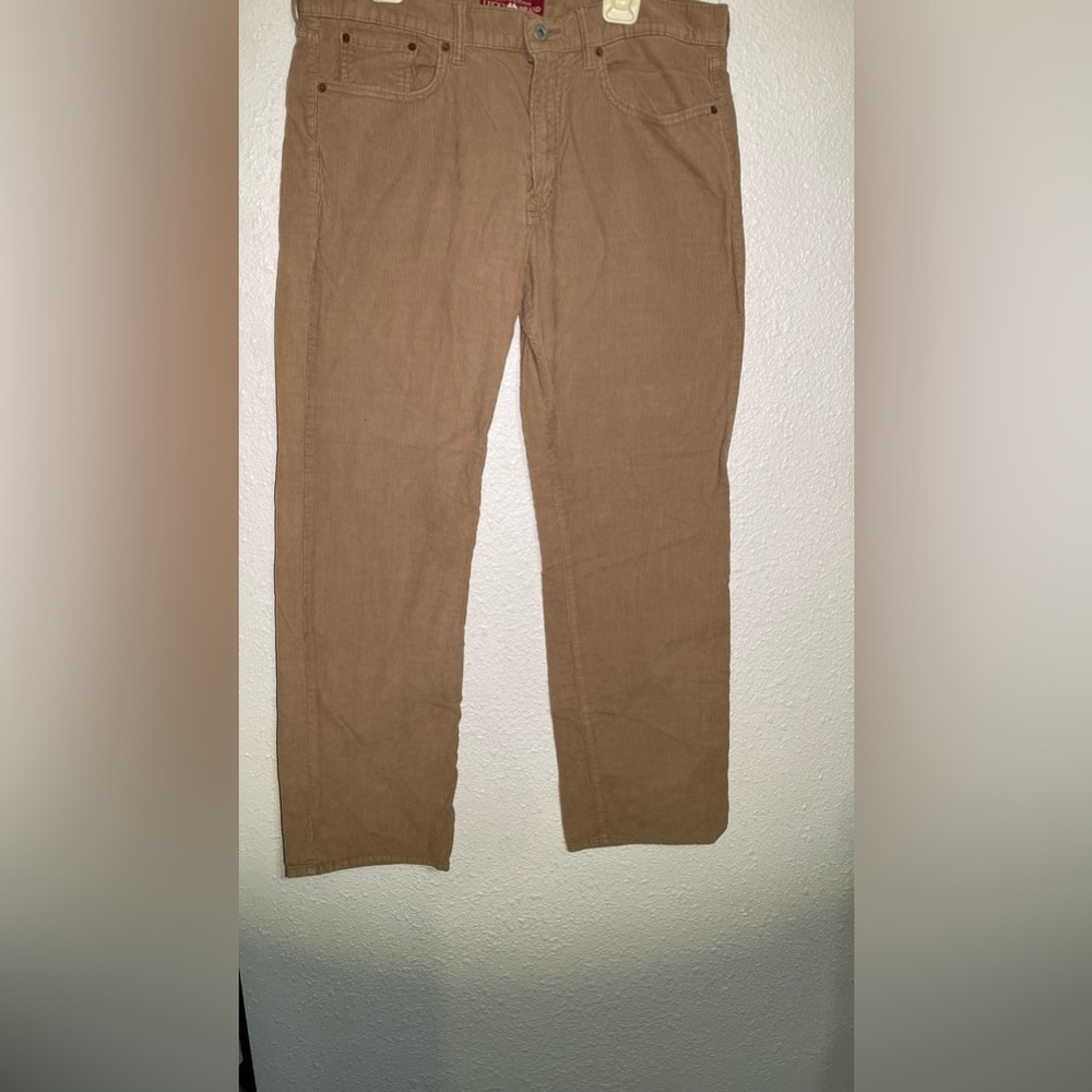 Lucky Brand brown 361 vintage straight corduroy pants size medium”36 X32”